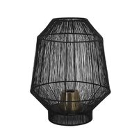 Light & Living - Tafellamp VITORA - Ø37x46cm - Zwart - thumbnail