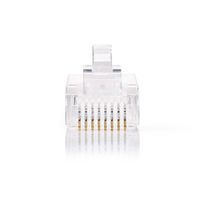 Netwerkconnector | RJ45 Male - Voor Stranded Cat5 UTP-Kabels | 10 Stuks | Transparant - thumbnail