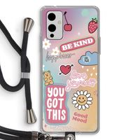 Positivity: OnePlus 9 Transparant Hoesje met koord