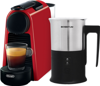 Magimix Nespresso Essenza Mini Rood + Melkopschuimer