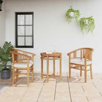 Tuinstoelen 2 pcs Bruin 63 x 58 x 89 cm Massief teakhout