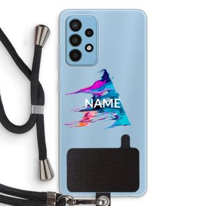 Abstract Spectrum: Samsung Galaxy A52 Transparant Hoesje met koord