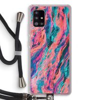 Electric Times: Samsung Galaxy A51 5G Transparant Hoesje met koord