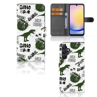 Telefoonhoesje | Met pasjeshouder | voor Samsung Galaxy A25 Dinosaurus