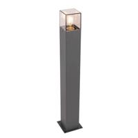 QAZQA Moderne staande buitenlamp 70 cm donkergrijs IP44 - Denmark