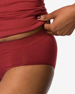 HEMA Dameshipster naadloos micro donkerrood (donkerrood)