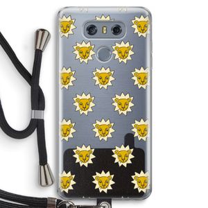 Leeuwenkoppen: LG G6 Transparant Hoesje met koord