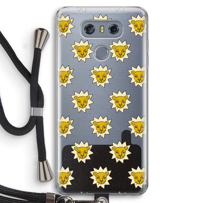 Leeuwenkoppen: LG G6 Transparant Hoesje met koord