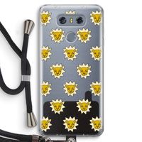 Leeuwenkoppen: LG G6 Transparant Hoesje met koord