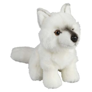 Wolven speelgoed artikelen poolwolf knuffelbeest wit 18 cm