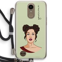 Pop-Art Creator: LG K10 (2017) Transparant Hoesje met koord