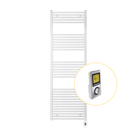 Thermotec handdoekradiator, met afstandbediening wit - 1000w Model: 89-500002