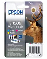 Epson Stag Multipack 3-kleur T1306 DURABrite Ultra Ink - thumbnail