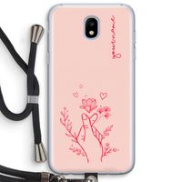 Giving Flowers: Samsung Galaxy J5 (2017) Transparant Hoesje met koord