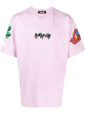 BARROW t-shirt en coton à logo imprimé - Rose