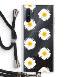 Margrietjes: Samsung Galaxy Note 10 Plus Transparant Hoesje met koord