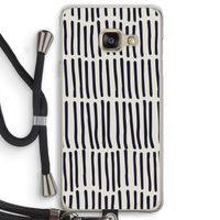 Moroccan stripes: Samsung Galaxy A3 (2016) Transparant Hoesje met koord