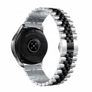 Stalen band - Zilver / zwart - Samsung Galaxy Watch 4 - 40mm & 44mm