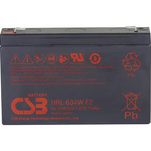 CSB Battery HRL 634W high-rate longlife Loodaccu 6 V 8.4 Ah Loodvlies (AGM) (b x h x d) 151 x 99 x 34 mm Kabelschoen 6.35 mm Onderhoudsvrij, Geringe