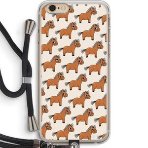 Pony: iPhone 6 PLUS / 6S PLUS Transparant Hoesje met koord