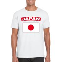 T-shirt met Japanse vlag - supporters - wit - heren - kleding - landen