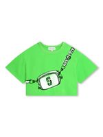 Marc Jacobs Kids t-shirt crop à imprimé Snapshot - Vert