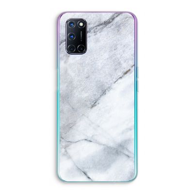Witte marmer: Oppo A92 Transparant Hoesje