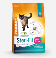 Kattenvoer Steri-Fit Skin & Coat 2,5 kg Fokker - Fokker