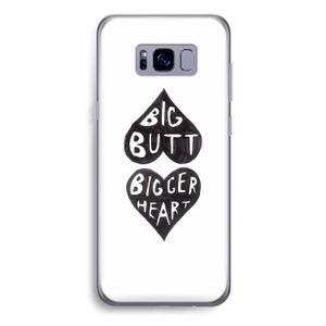 Big butt bigger heart: Samsung Galaxy S8 Plus Transparant Hoesje