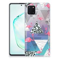 Samsung Galaxy Note 10 Lite | TPU Hoesje | Flamingo Triangle