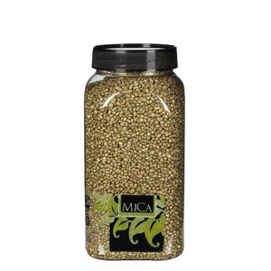 Gravel goud fles 1 kilogram - Mica decorations