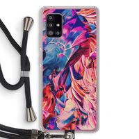 Pink Orchard: Samsung Galaxy A51 5G Transparant Hoesje met koord