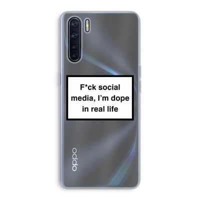 I'm dope: Oppo A91 Transparant Hoesje