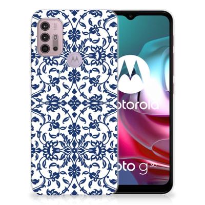 Motorola Moto G30 | G10 | TPU Case | Flower Blue