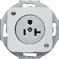 3016 EUC-214-101  - Socket outlet (receptacle) NEMA white 3016 EUC-214-101 - thumbnail