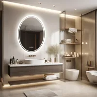 Luxe Ronde LED Badkamerspiegel | 60x80 cm | Frameloos | Touchbediening & Anti-condens