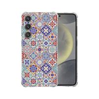 Samsung Galaxy S25 Hoesje - Tiles Color TPU Antishock
