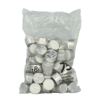 Neutraal theelicht wit 8uur zak 75 Stuks