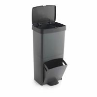 Recycling prullenbak SP Berner Antraciet 10 L 30 L x 2 Plastic 3 Compartimenten (1 Stuks)