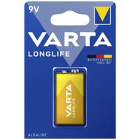 Varta LONGLIFE 9V Bli 1 9V batterij (blok) Alkaline 565 mAh 9 V 1 stuk(s) - thumbnail