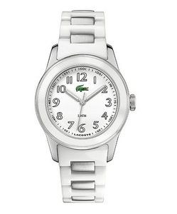 Lacoste horlogeband 2000461 / LC-11-3-18-0139 Staal Wit 20mm