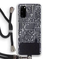 Moroccan Print: Samsung Galaxy S20 Transparant Hoesje met koord
