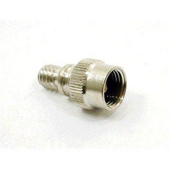 Verloopnippel BMX HV/AV p/10 Pompnippel zilver (Amerikaans)