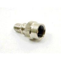 Verloopnippel BMX HV/AV p/10 Pompnippel zilver (Amerikaans)