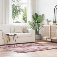 Hoogpolig vloerkleed NAVARRA 160x160 cm polyester stoffig roze