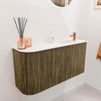 Toiletmeubel Mondiaz Joya | 81.6 cm | Meubelkleur Dusk | Faye wastafel Talc Rechts | 1 kraangat Toiletmeubel Mondiaz Joya | 81.6 cm | Meubelkleur Dusk | Faye wastafel Talc Rechts | 1 kraangat