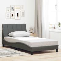 Bedframe zonder matras "Hanko" 100x200 cm stof donkergrijs