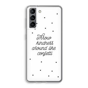 Confetti: Samsung Galaxy S21 Transparant Hoesje
