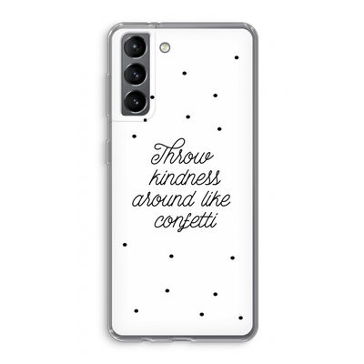 Confetti: Samsung Galaxy S21 Transparant Hoesje