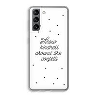 Confetti: Samsung Galaxy S21 Transparant Hoesje